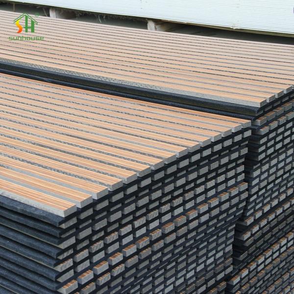 4x8ft E0 Grade Acoustic Slat Wall Panel MDF Wood Slat Wall Decorative