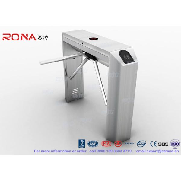 Tripod Fastlane Turnstile Attendance Waist Height Access Control With 304# SUS