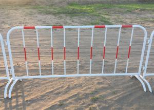  Galvanized Welded Crowd Control Gates , Portable Crowd Barriers For Events Manufactures