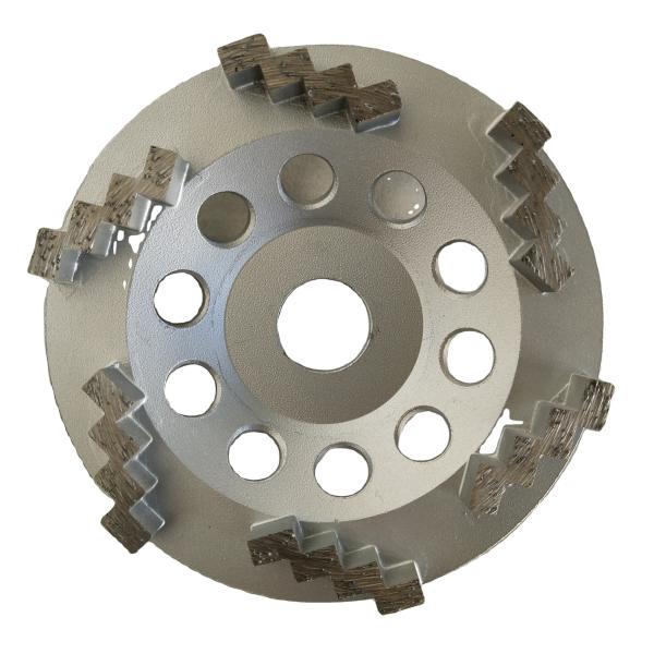 5 Serrated Diamond Grinding Wheels Concrete Floor Grinding Tool