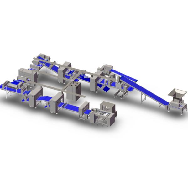 Industrial Bread Maker Machine , Bread Making Equipment With Feeding Solution