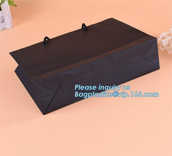 Luxury Retail Carrier Paper Shopping Packaging Bag for Clothes,Eco-friendly custom printing luxury paper wine carrier ba