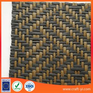  supply Eco friednly natural paper woven straw fabric for bag hat shoes box etc.. Manufactures