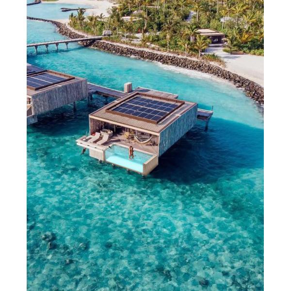Clear Customizable Fiberglass Modular Above Ground Pool for Trendy Island Resort Villa