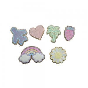  Ironing Glitter Cute Embroidered Patches For Kids Clothes Bags Manufactures