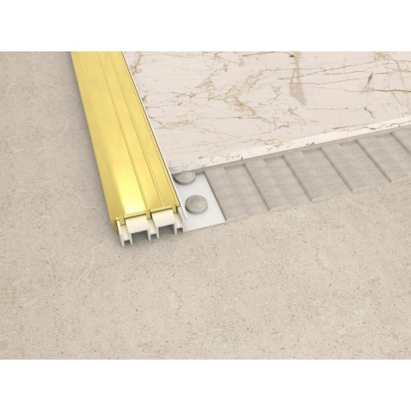 Decorative Gold Brushed 304 Stainless Steel Transition Strip Wall Tile Profile Trim