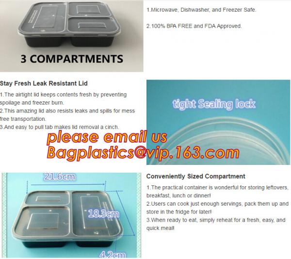 2 compartments clamshell, rectangular eco friendly real manufacturer, pp plastic type and tray lunch boxes FDA approved