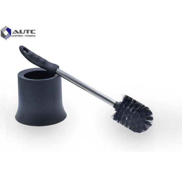 Green Bath Housekeeping Brushes TPR Soft Long Handle Metal WC With Holder