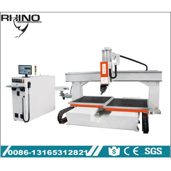 Heavy Duty 5 Axis CNC Wood Router , Economic Type Industrial CNC Router Table