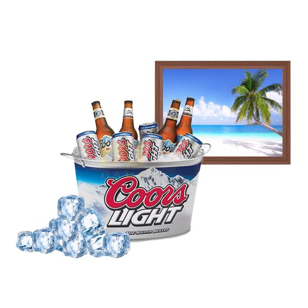 DADI OEM ODM Wine Cooler Bucket Leak Proof Anti-rust Champagne Tinplate Metal Ice Bucket