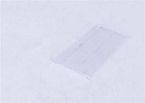  Transparent PVC Label Sign Holder , Matt / Shiny Surface Shelf Talker Manufactures
