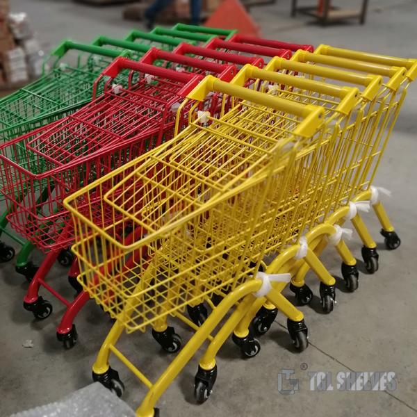30L Mini Shopping Cart Trolley For Children Steel wire material OEM