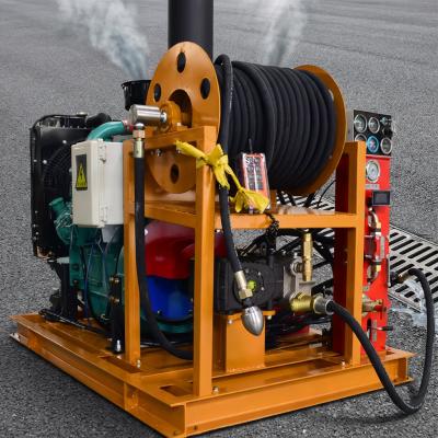Automatic Hose Reel Diesel High Pressure Sewer Drain Cleaning Machine