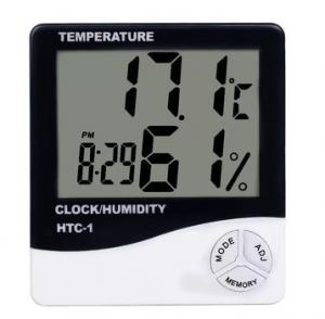  Temperature Humidity Meter Digital Thermometer Hygrometer Weather Station Alarm Clock HTC-1 Manufactures