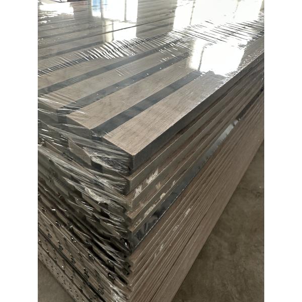 Walnut Wood MDF Slatted Acoustic Panels Sound Absorbing For Interior Wall And Ceiling