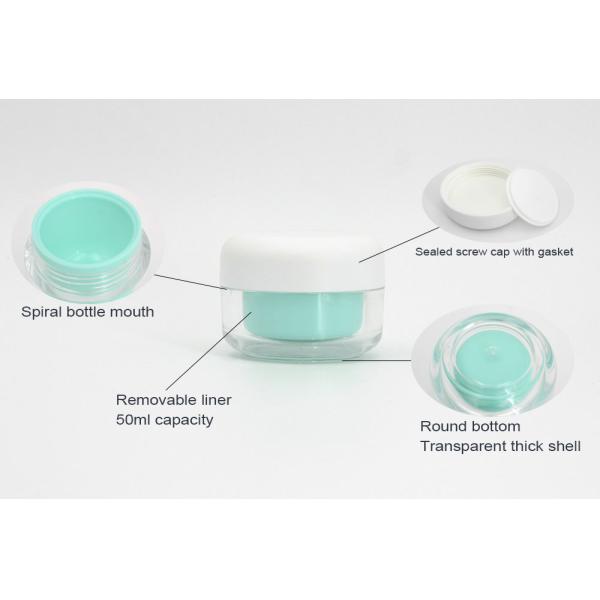 Double Layer 54mm 1.75oz Empty Lotion Jars