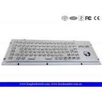 86 Keys IP65 Rated Stainless Steel Industrial Kiosk Keyboard With Trackball for sale