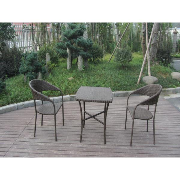 European Style Rattan Garden Dining Sets For Bistro / Balcony