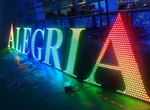 China Metal LED lighted sign letters for outdoor advertising decoration on sale