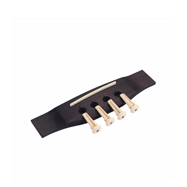 Rectangular 4 String Acoustic Guitar Bridge Set Electric Guitar Components