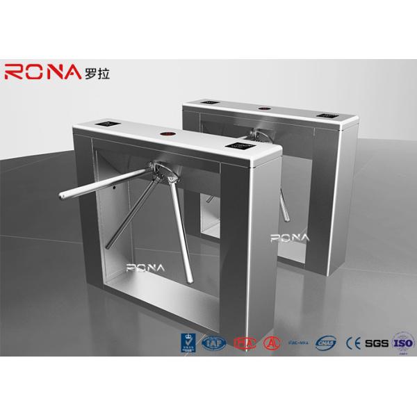 Public Tripod Turnstile Gate 50hz 50w Face Recognition RFID Card Reader Function