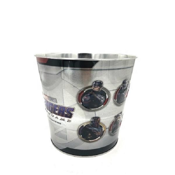 DADI 130oz Metal Popcorn Bucket Food Grade Tinplate Popcorn Metal Bucket with Lid