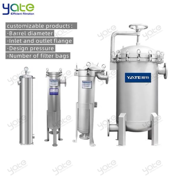 Economical Single Bag Filter,CE Food Grade SUS304/316L Low-Cost Single-Bag Filter for Dairy and Juice Beverage Filtration Production Lines