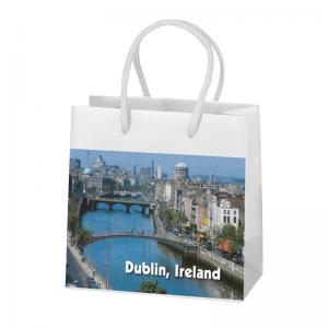  Custom Branded Paper Advertising Bags Packaging With Design Printing Supplier Manufactures