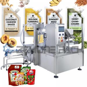  ISO Powder Stand Up Pouch Machine , 2.5KW Granule Liquid Powder Pouch Packing Machine Manufactures