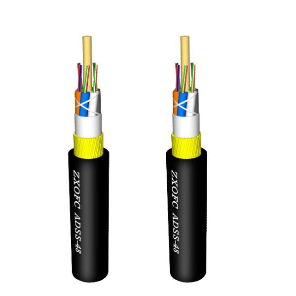Aerial 24 Core Multimode OM3-300 ADSS Fiber Optical Cable