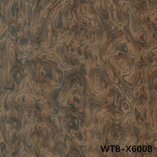 Reconstituted Black Walnut Burl Wood Veneer WTB-X2043 0.15-0.55mm For Indoor Decorative Board