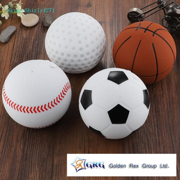Creative basketball wireless mini Bluetooth speaker spherical football basketball baseball golf small stereo outdoor