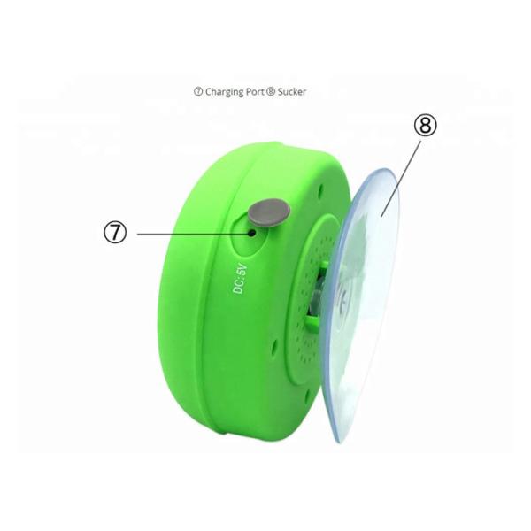 Custom Waterproof Wireless Bluetooth Speakers / Sucker Wireless Speaker For Sports