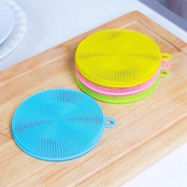 Home And Kitchen Silicone Kitchen Brush Sponge Soft Silicone Kitchen Accessories