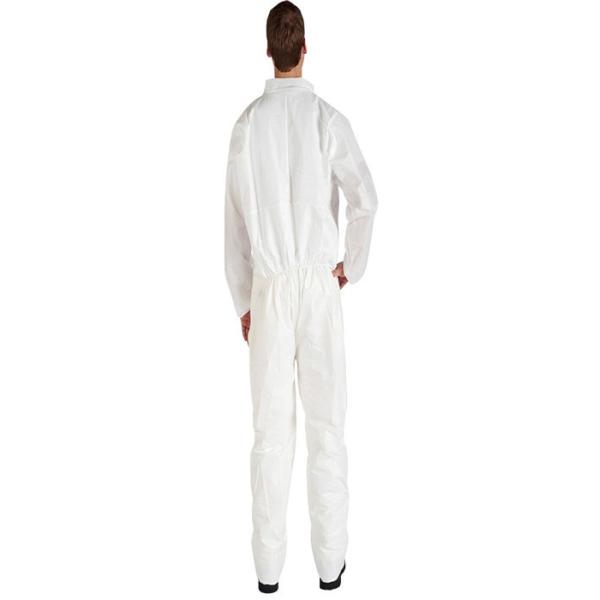 Anti Bacterial Disposable Coverall Suit Non Woven Latex Free S M L XL Size