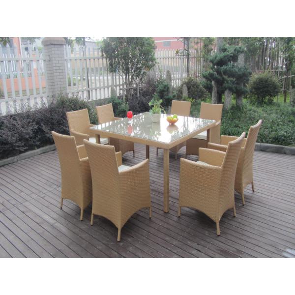 Wicker Rattan Garden Dining Sets , Comfortable Cane Furniture
