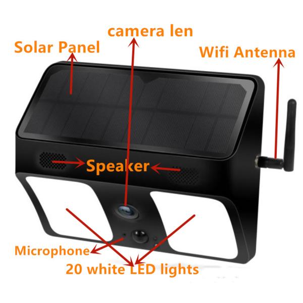 1080P PIR Motion LED Light Hidden IP Camera / APP Live Remote Control Light Camera