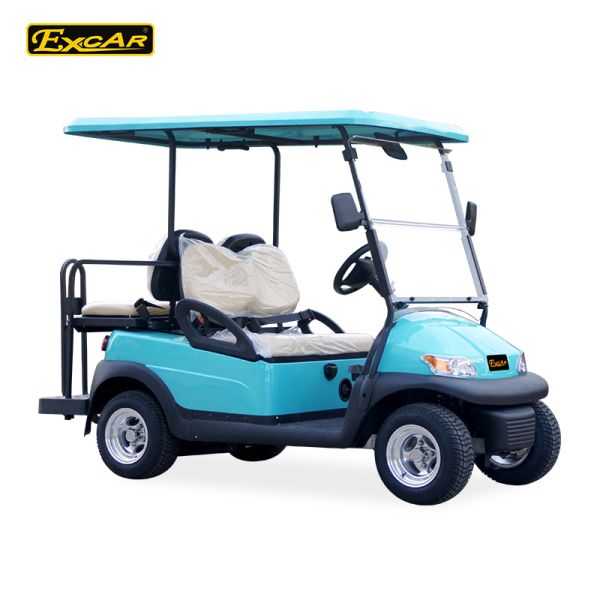 Front / Rear 4 Seats Electric Golf Carts , Battery Powered Electric Caddy Carts