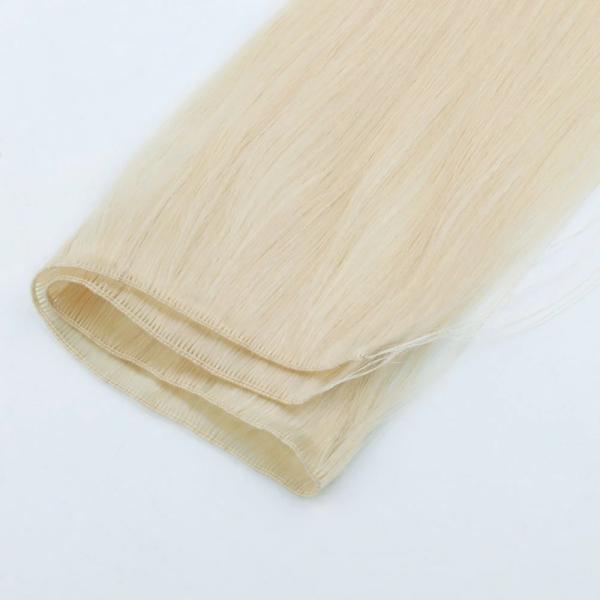 Double Drawn Handtied Human Hair Extensions 100g/pack Russian Human Virgin Remy