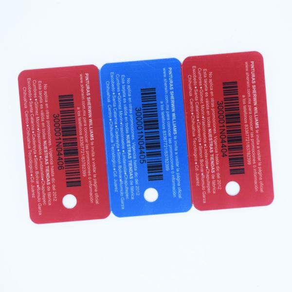 CMYK Color Plastic Business Cards , Pvc Business Card Printing 3 In 1 Key Fob