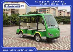  8 Seater Green Electric Tourist Car Mini Tour Bus 18% Climbing Ability Manufactures