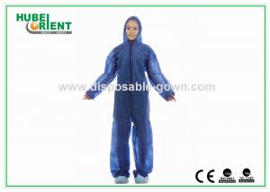  Soft Durable Safety Disposable Coveralls Clothing For Industrial Without Hood/Feetcover Manufactures