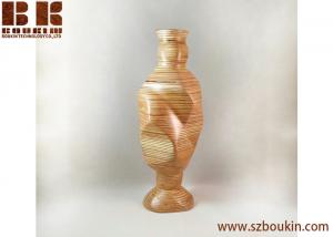 China wedding, decor, housewarming gift modern style customized handmade wooden vase on sale