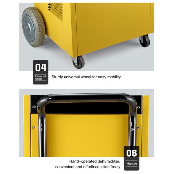 550m3 96L/DAY Industrial Commercial Dehumidifier With Wheel