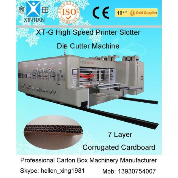 Adjustable Carton Making Machine With Remote Computer Diagnosis System , Stacker