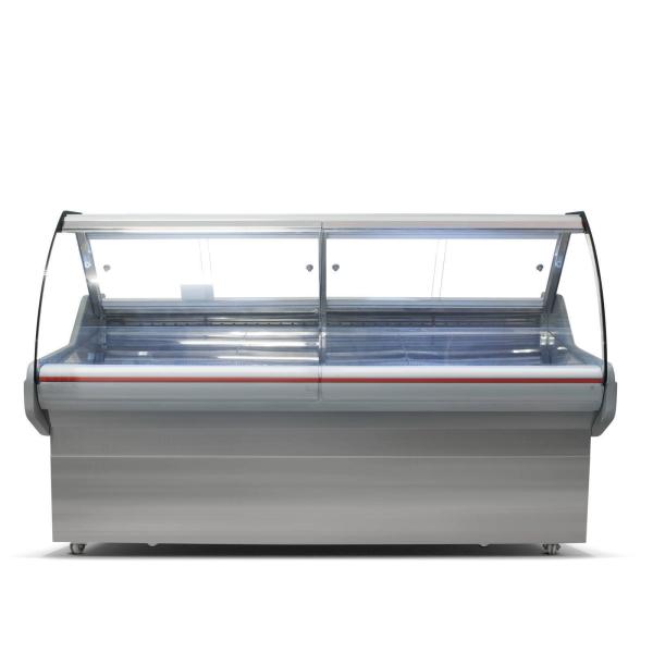 6ft Supermarket Deli Display Fridge , Serve Over Counter with Lift-up Glass Door