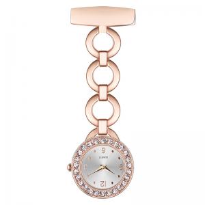  Nurse Pocket Watch Silver Elegant Women Brooch Nurse Watch Fashion Fob Nurse Watch Rose Gold Diamond Pendants Clocks Hot Manufactures