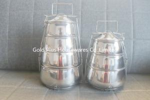  Four Tiers Portable Stainless Steel Lunch Box Double Layer Thermal Insulation Manufactures