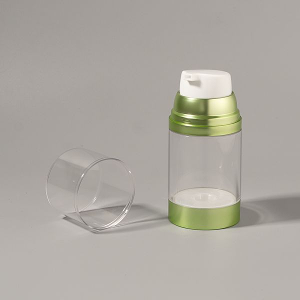 Factory Wholesale Luxury 100ml 150ml 120ml ABS AS Airless Pump Bottle  with Matte Glossy UV Craftsmanship