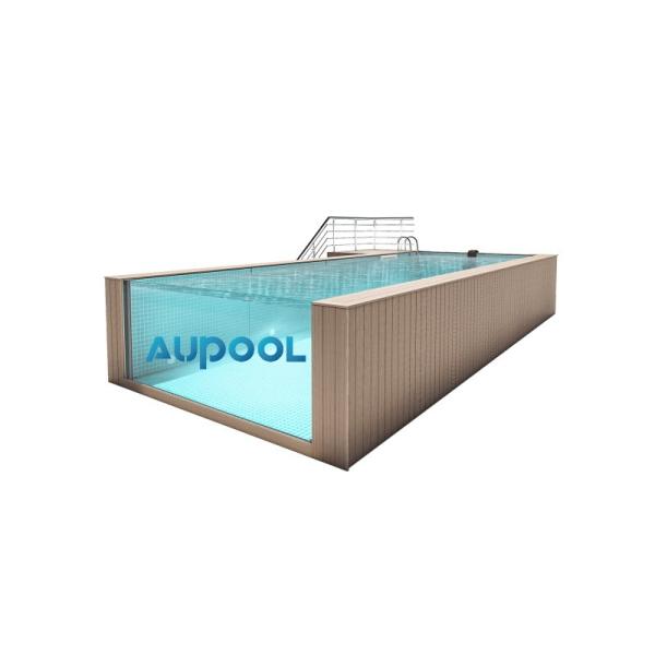 Balcony Garden Aupool Endless Lap Swimming Pool In Clear Polyester Plastic